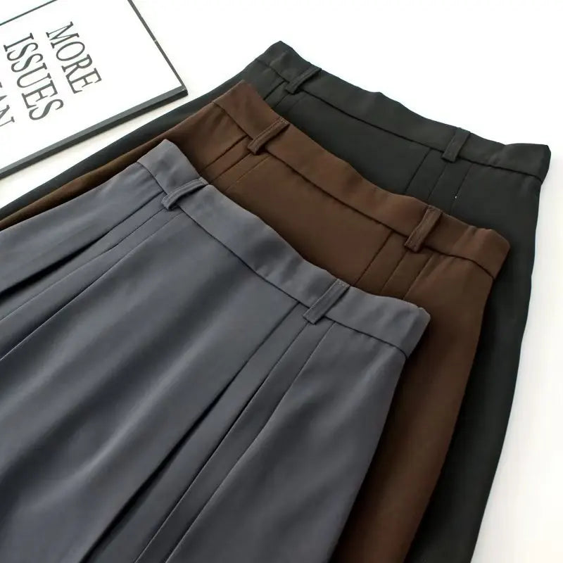 Autumn Clothes Women Pleated Skirt Plus Elastic Waist