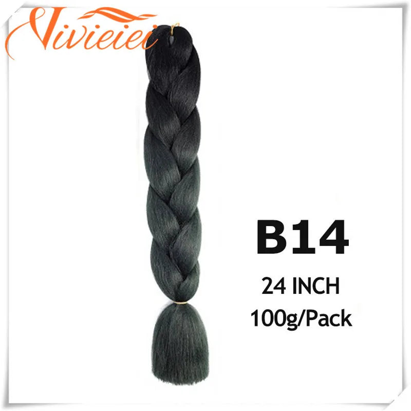 Pink Ombre Jumbo Braids Hair Extensions