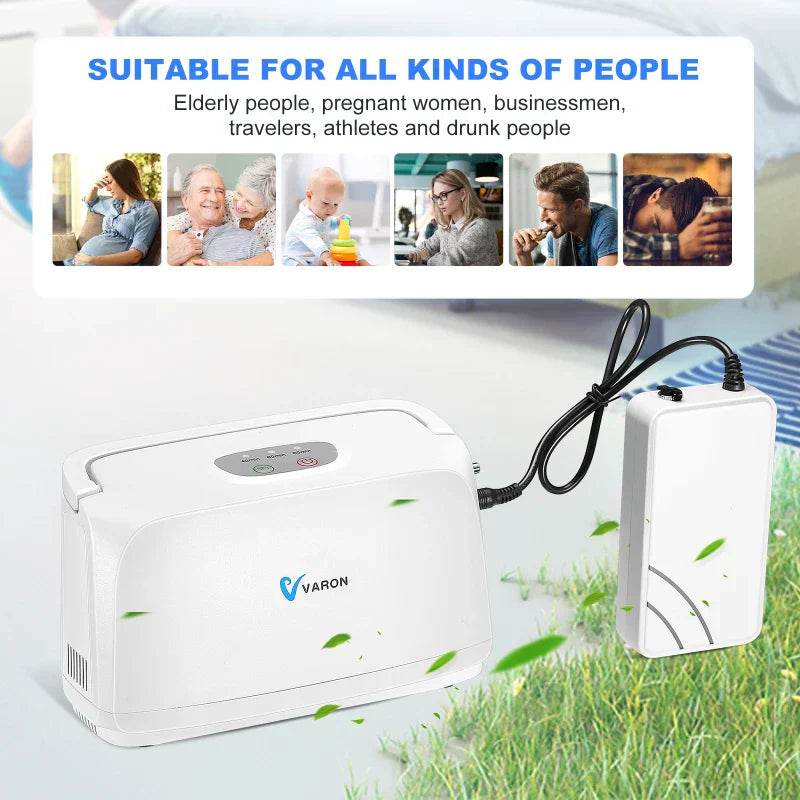 Varon Portable Oxygen Concentrator Household Small Battery