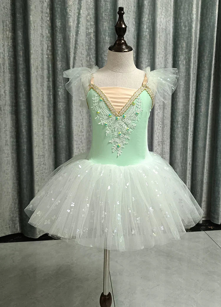 New Ballerina Fairy Prom Party Costume Kids Blue