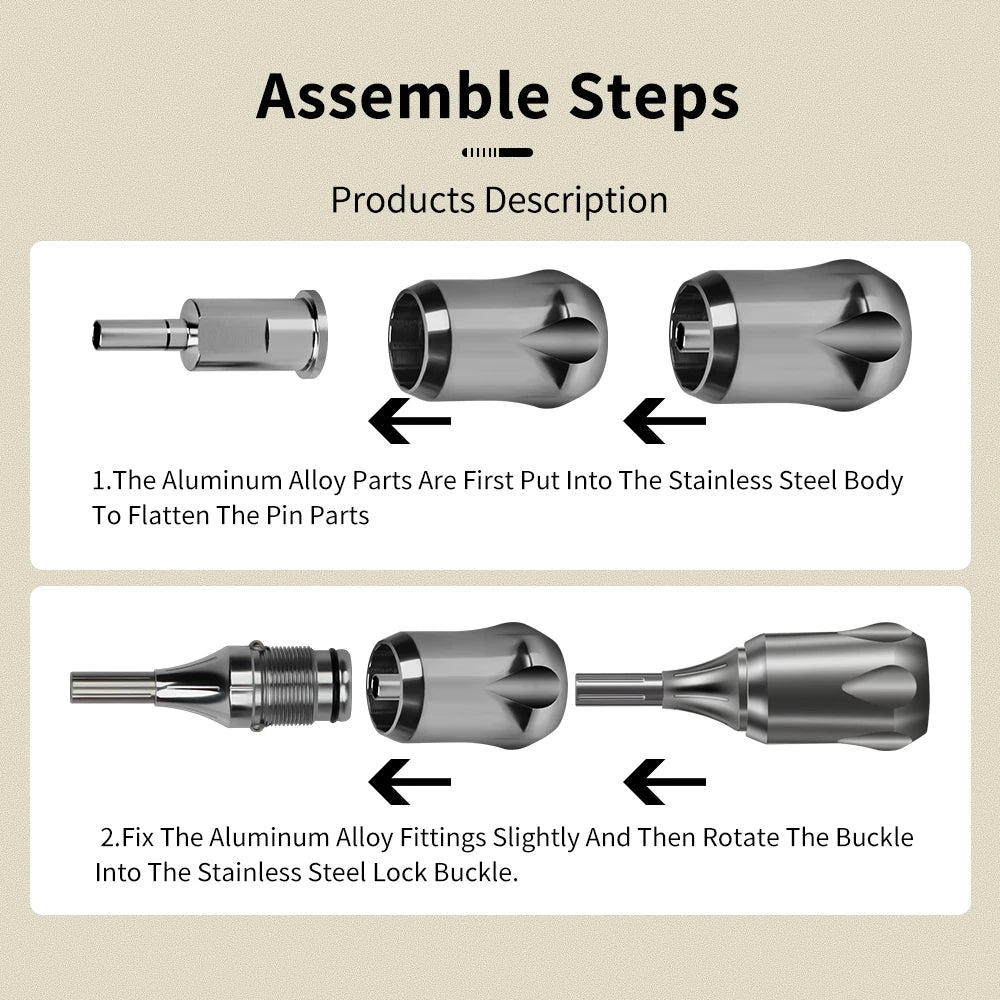 Professional Tattoo Grips Professional Aluminum Alloy Adjustable