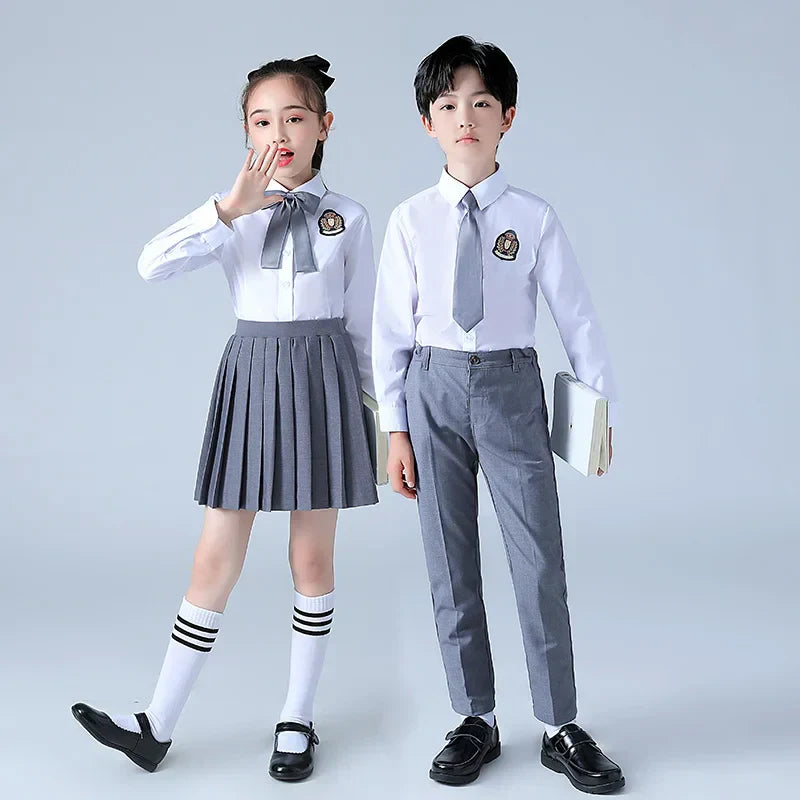 Children' Choir Performance Uniform, Primary And Secondary Skirt