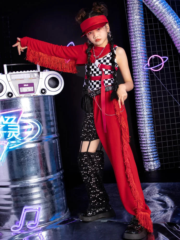 K-Pop Clothes Children' Cool Hiphop Dance Outfit Girls'