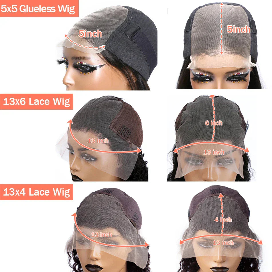 Wigirl Curly Transparent Lace Front Human