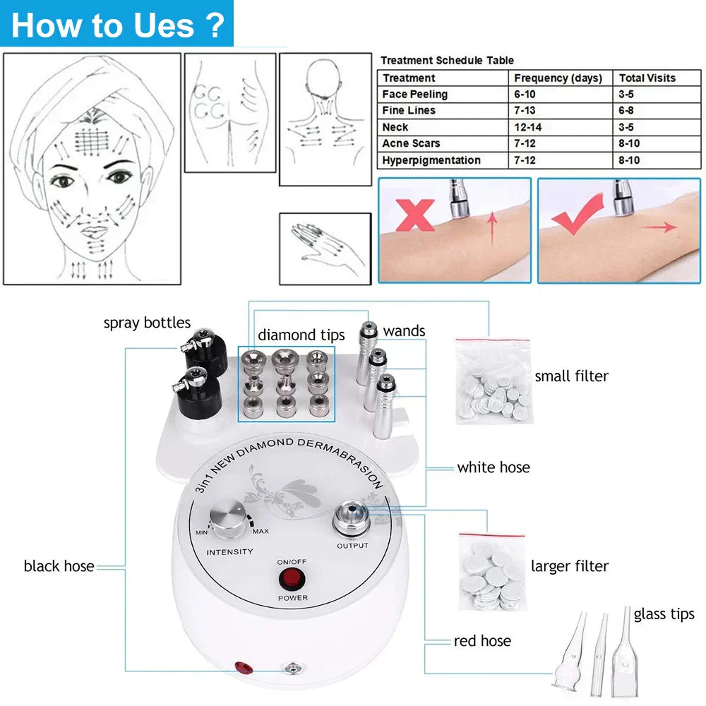 In Microdermabrasion Machine Water Spray Exfoliating Facial Beauty