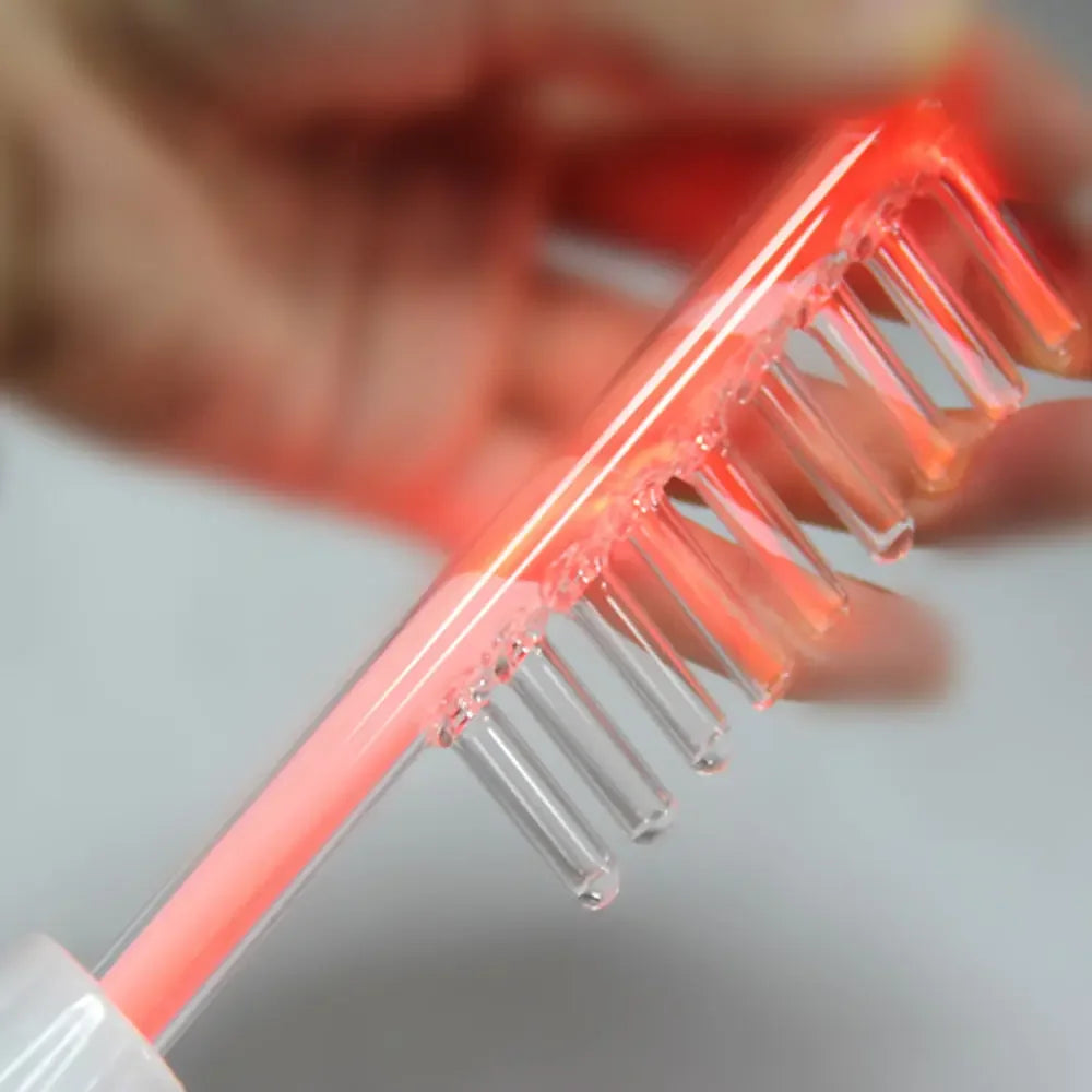 Red Or Violet Ray Electrodes Glass Tube Wand