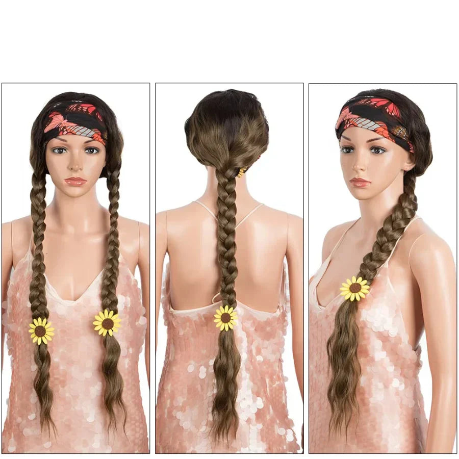 Lace Front Super Long Wavy Wig Middle