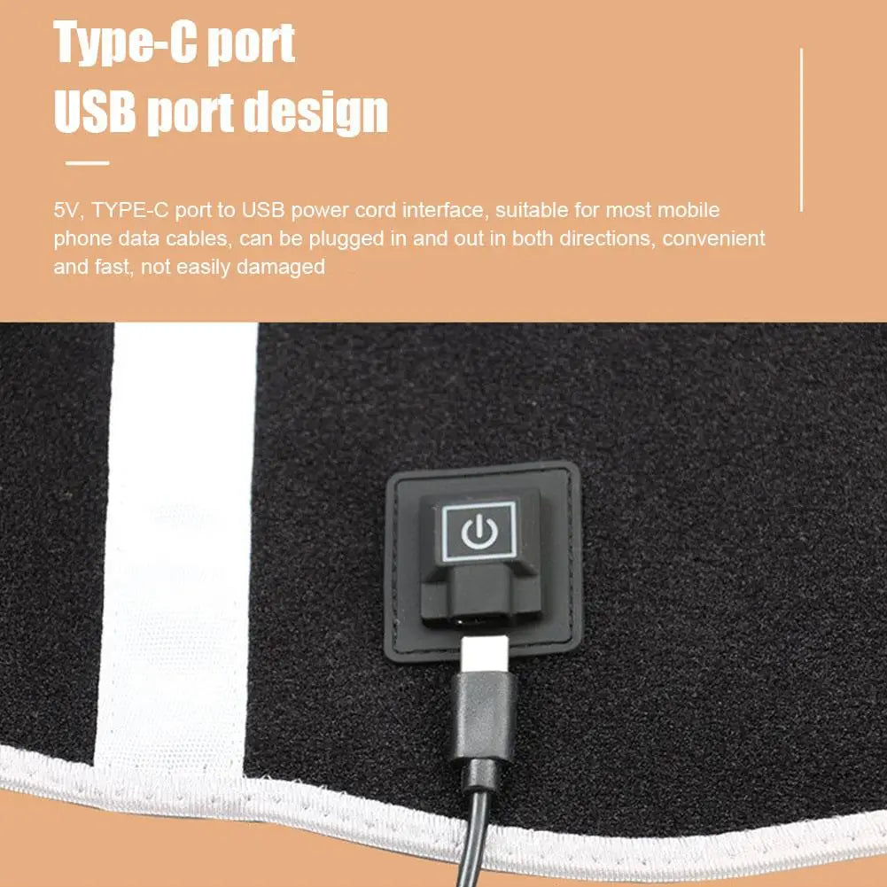 Waist Lumbar Back Pad Belt Heated Massage Back