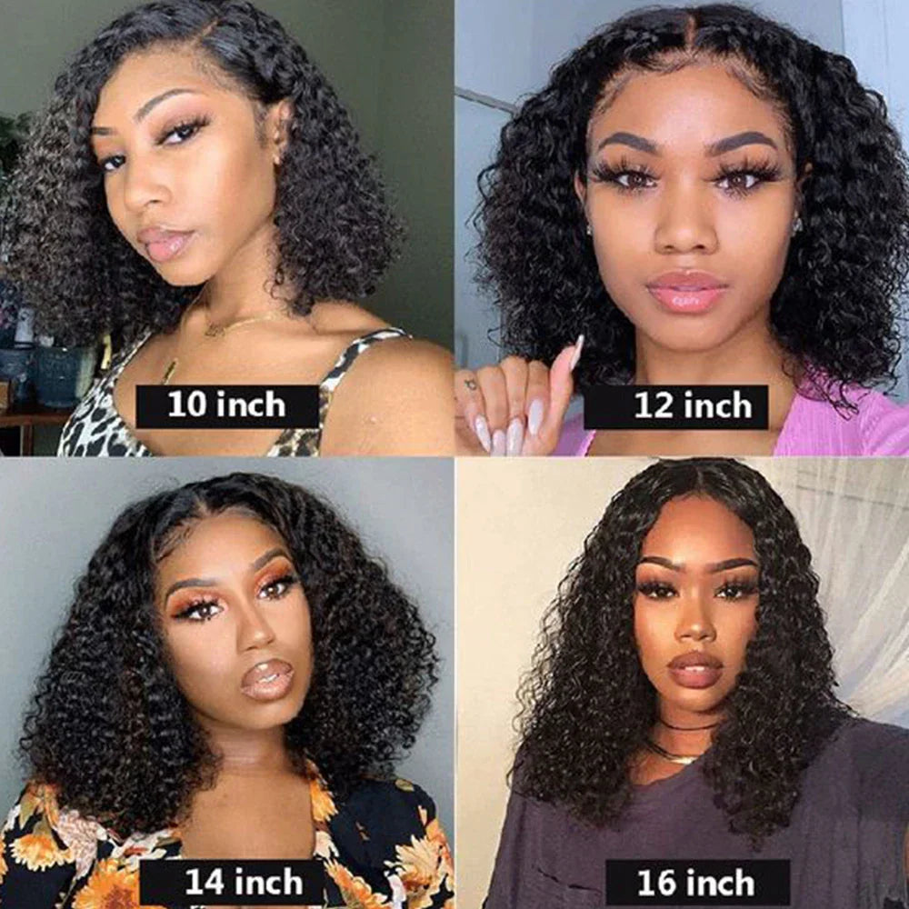 Curly Wigs Bob Wigs Curly Lace Front Human