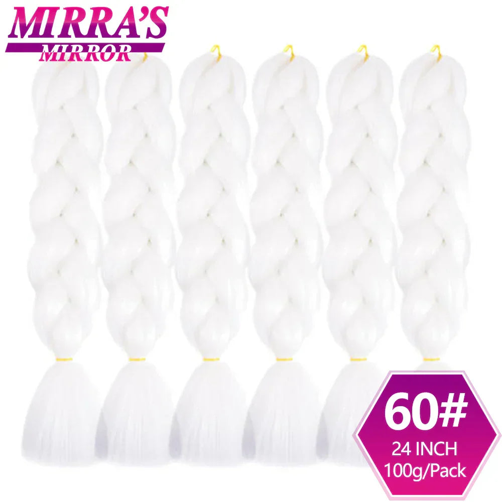 Jumbo Ombre Braids - Black, Brown, Blue, Pink