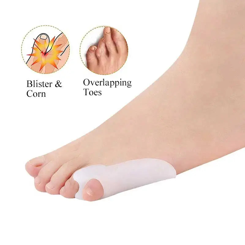 6 Pairs Gel Little Toe Bunion Guards - Pain Relief Separators