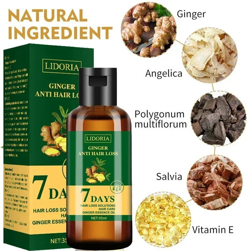 Ginger Hair Growth Essential Oil Anti-Loss Hair Regrowth