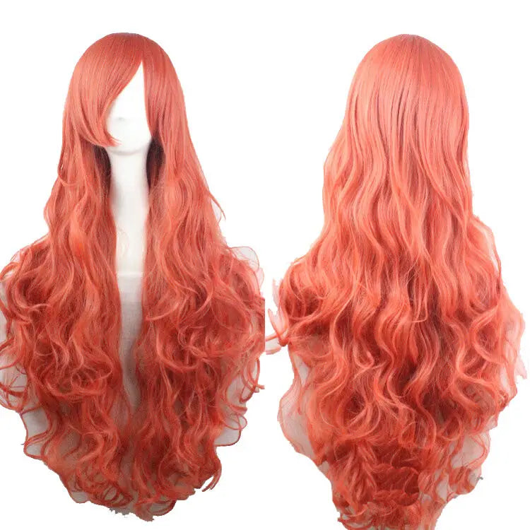 Lady Long Curly Wigs Fashion Cosplay Costume Hair