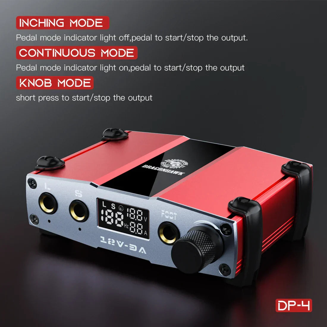 New Dragonhawk Professional Tattoo Power Supply Digital Lcd