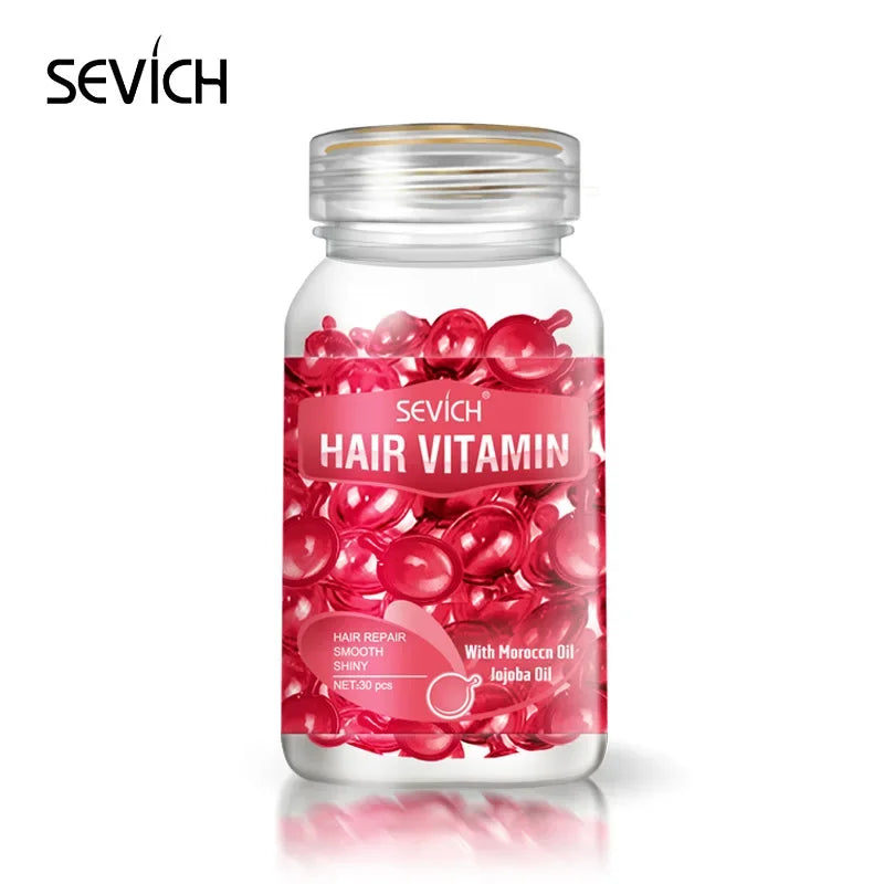 Women Hair Oil Capsule Smooth Silky Keratin Hair