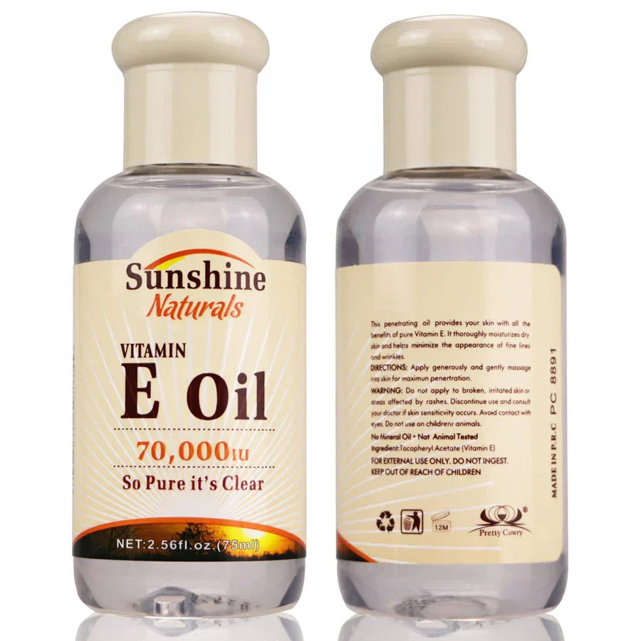 Vitamin E Oil Organic Moisturizing Anti-Wrinkle Pure Revitalizing