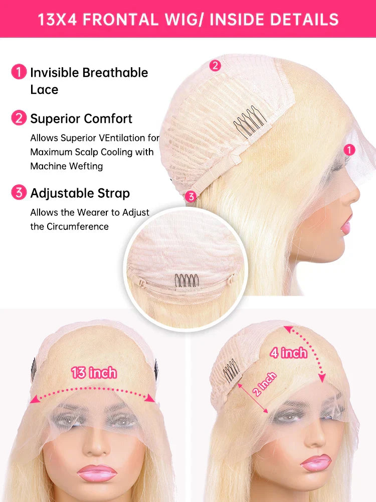 Human Hair X Lace Front Frontal Wig Straight