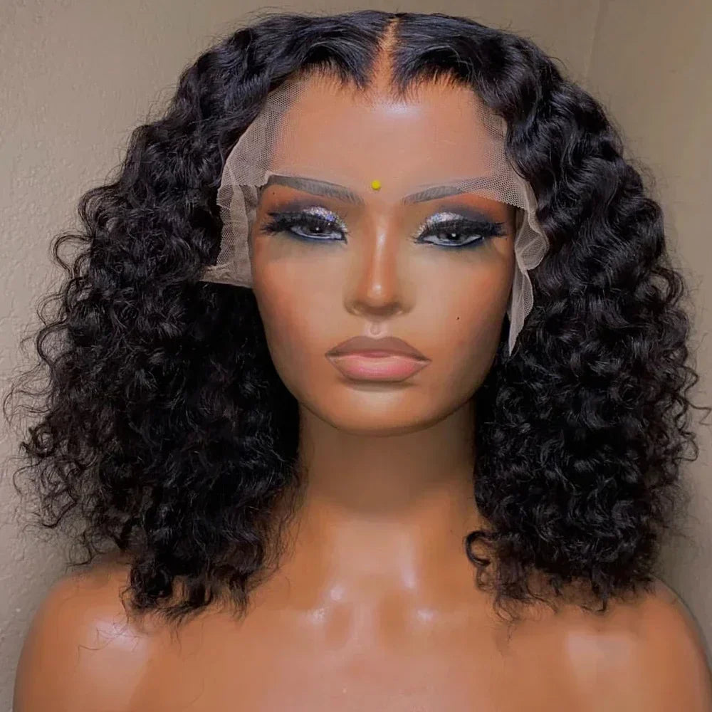 Glueless Wig A Short Bob Wig Deep Wave