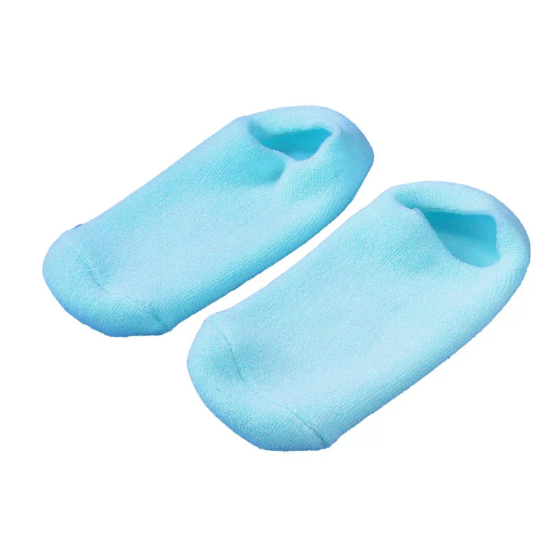 Reusable Spa Gel Socks Moisturizing Whitening Exfoliating