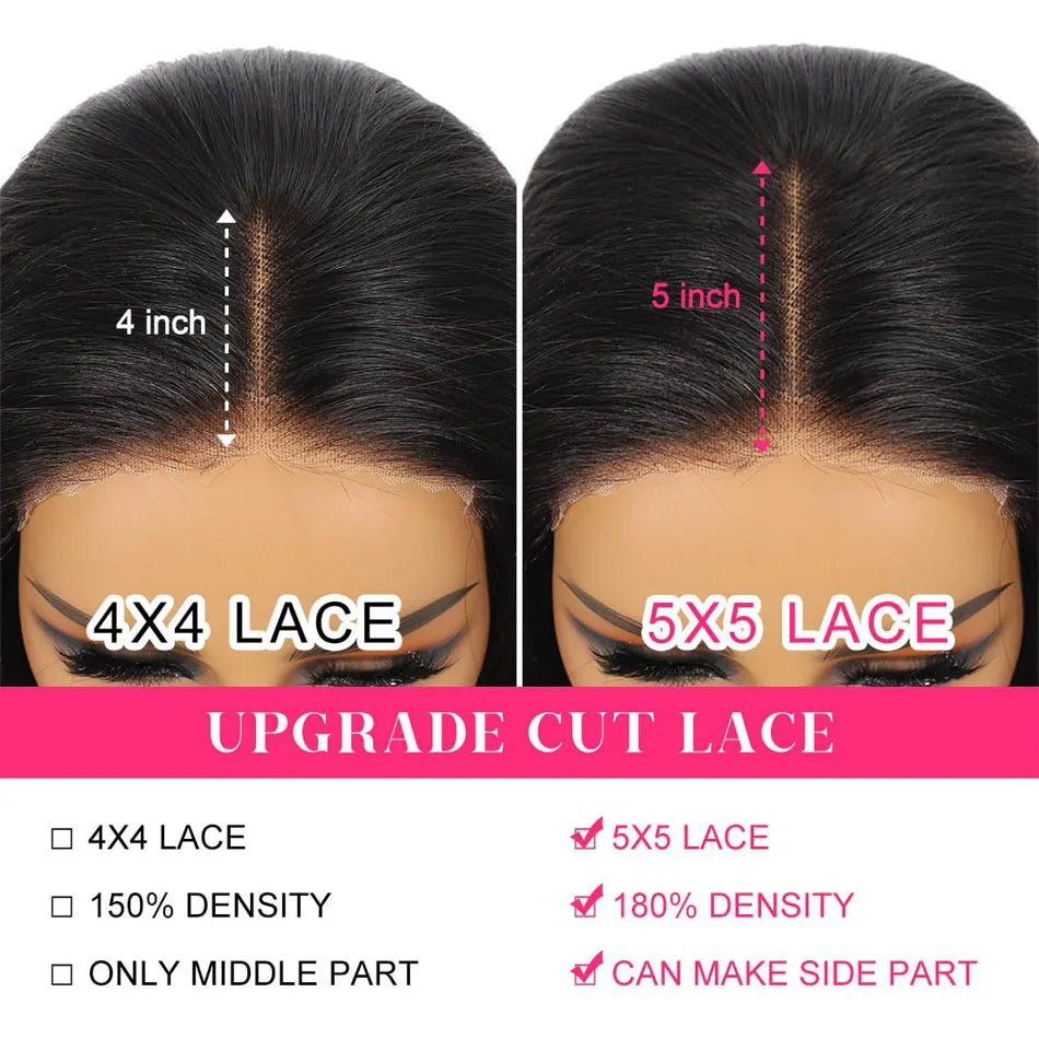 Glueless Wig Human Hair Ready To Wear Short