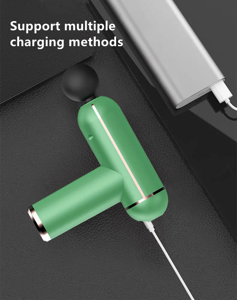 Portable Lcd Display Massage Fascia Gun For Body