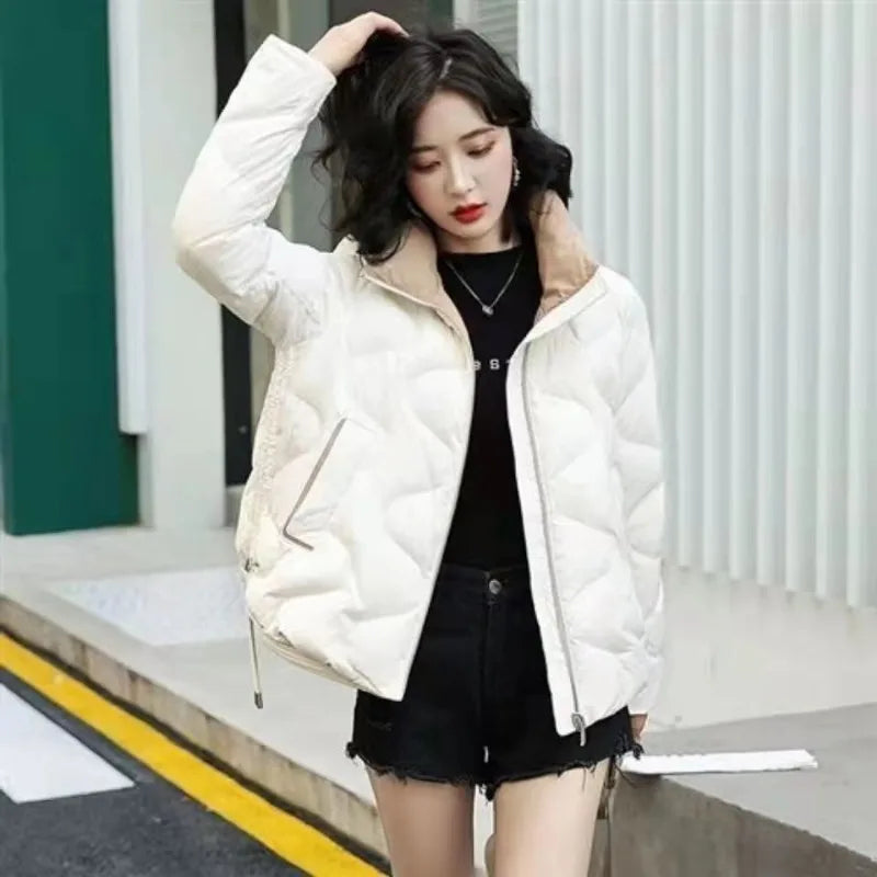 New Winter Down Cotton Women Short Parkas Jackets