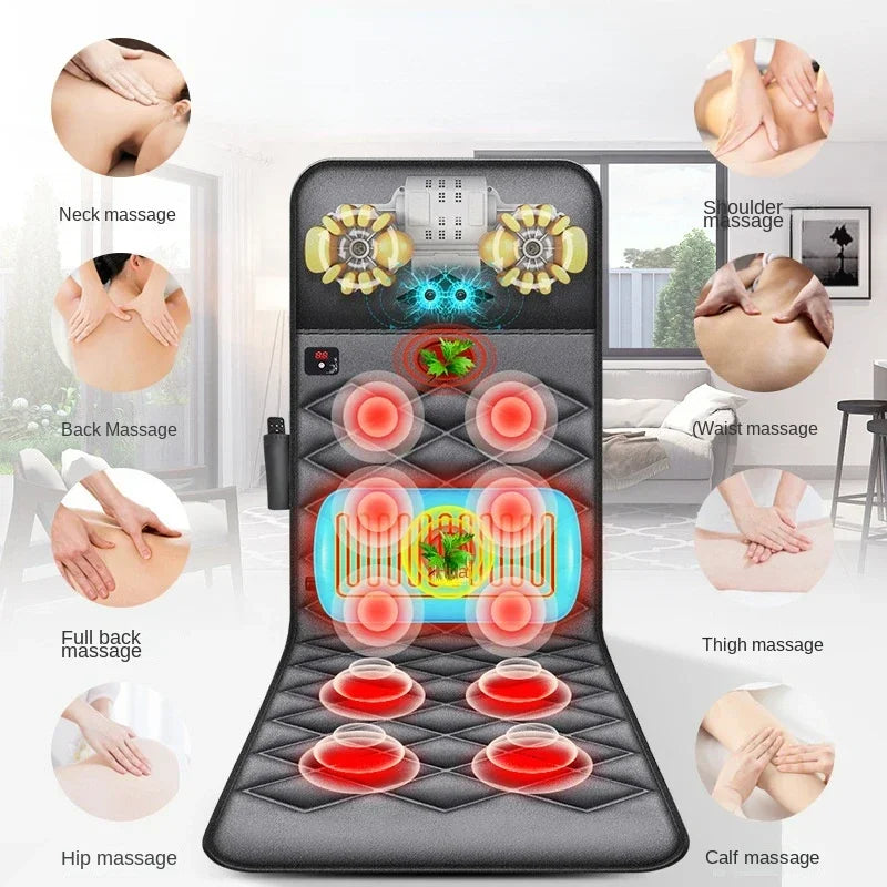 Wireless Remote Control Massage Mattress Back Multi-Functional Kneading