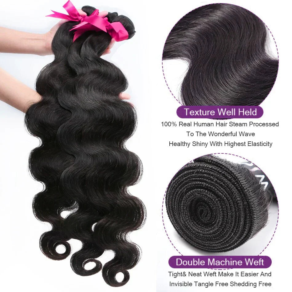 Rosabeauty Body Wave Bundle Weave Human Hair