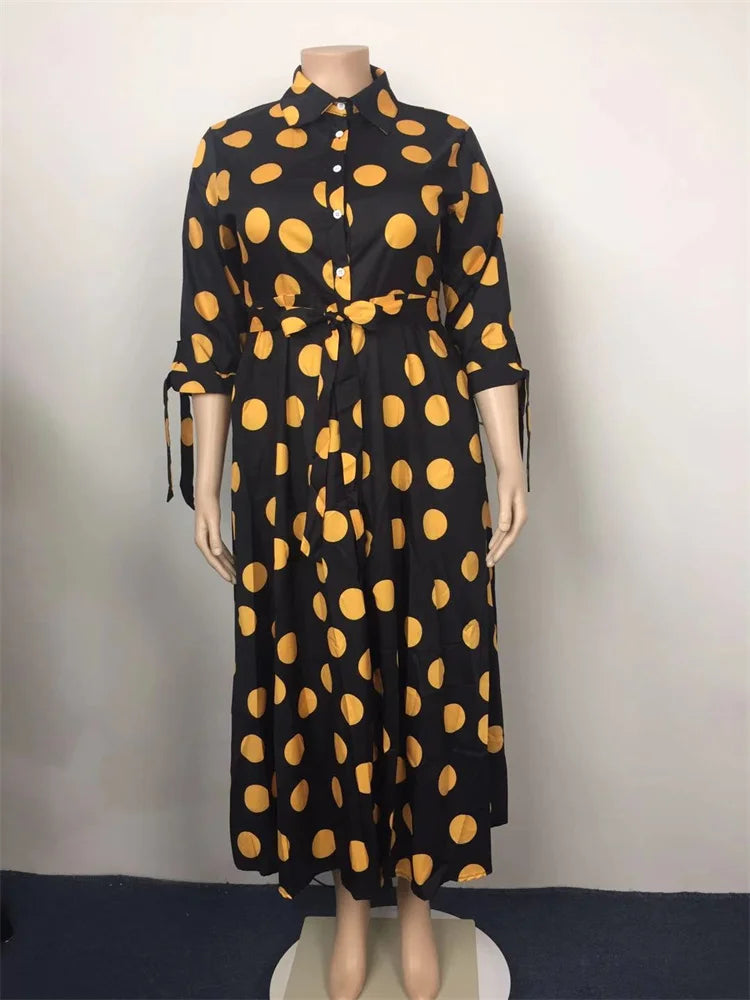 Wmstar Dresses For Women Dot Printed With Pockets