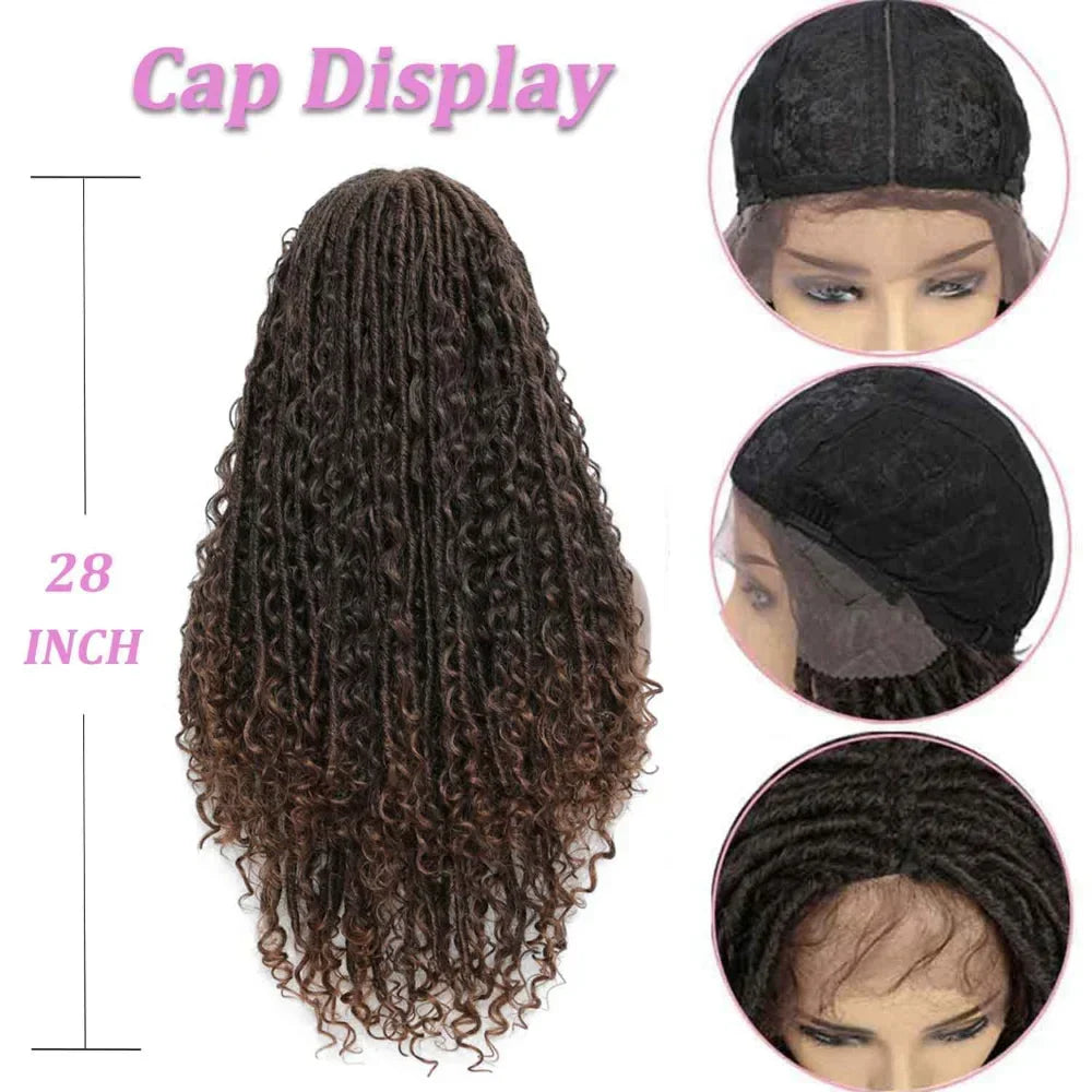Tress Goddess Faux Locs Wigs Long Braided Lace