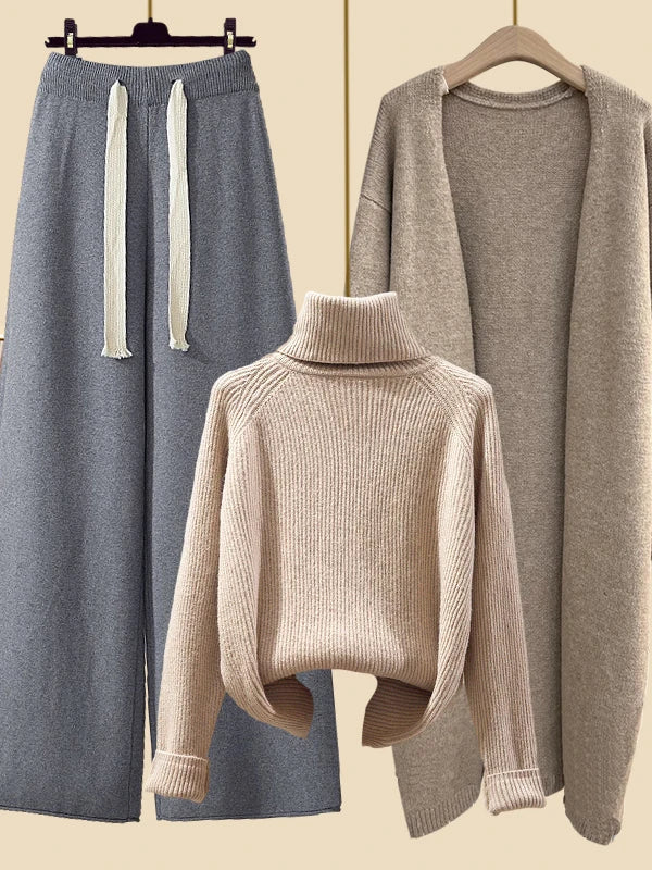 Autumn Winter Warm Knitwear Sets For Women Outfits