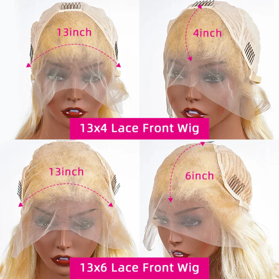 Honey Blonde Deep Wavex Hd Lace Frontal Wig
