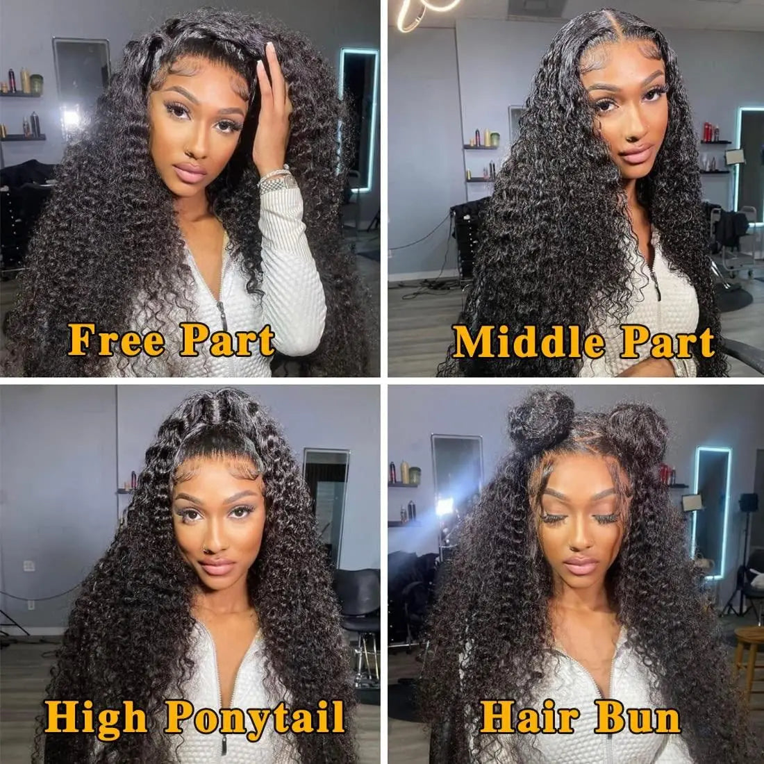 Loose Deep Wave Frontal Wigs For Women Curly