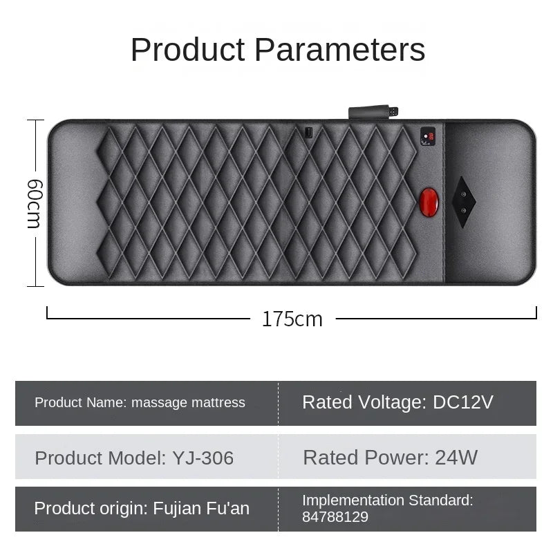 Wireless Remote Control Massage Mattress Back Multi-Functional Kneading