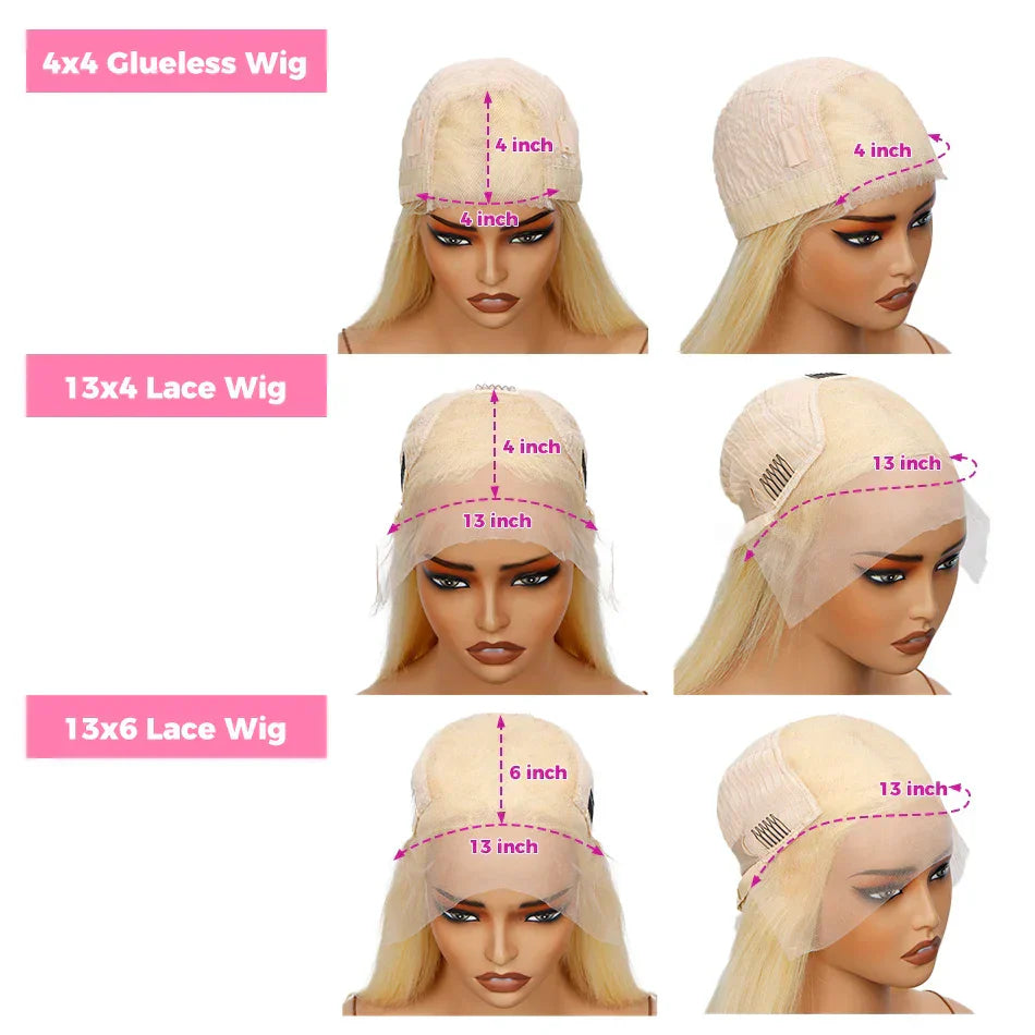 Hd Transparent Blonde Lace Frontal Wig