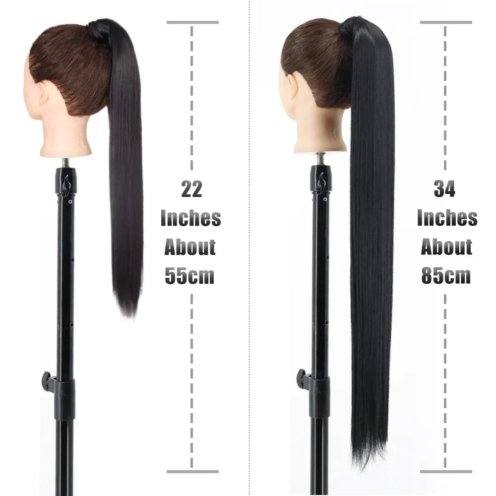 Synthetic Ponytail Hair Extension Natural Hairpiece Clip In