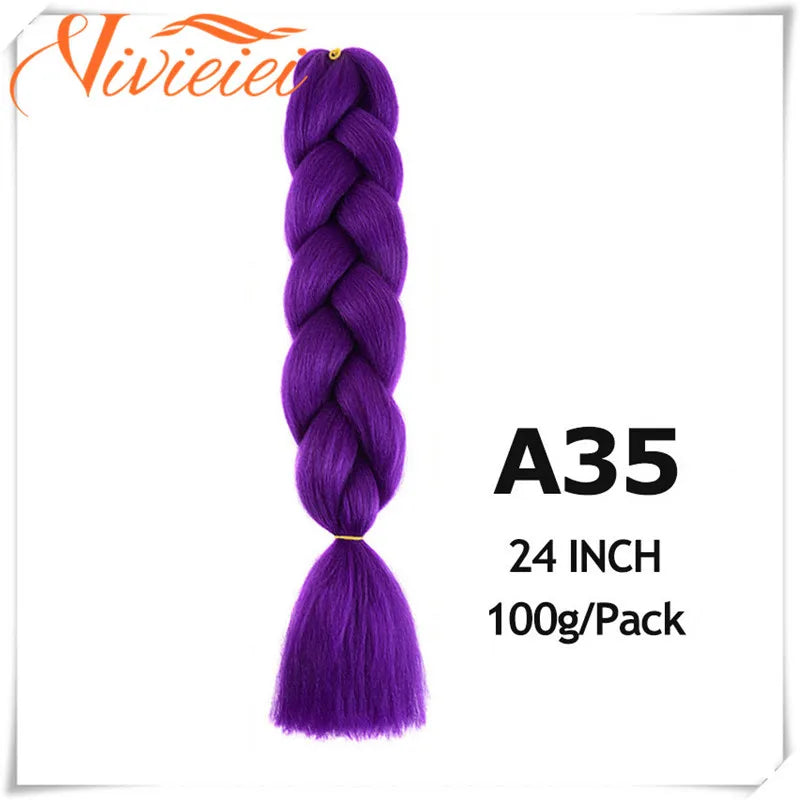 Pink Ombre Jumbo Braids Hair Extensions