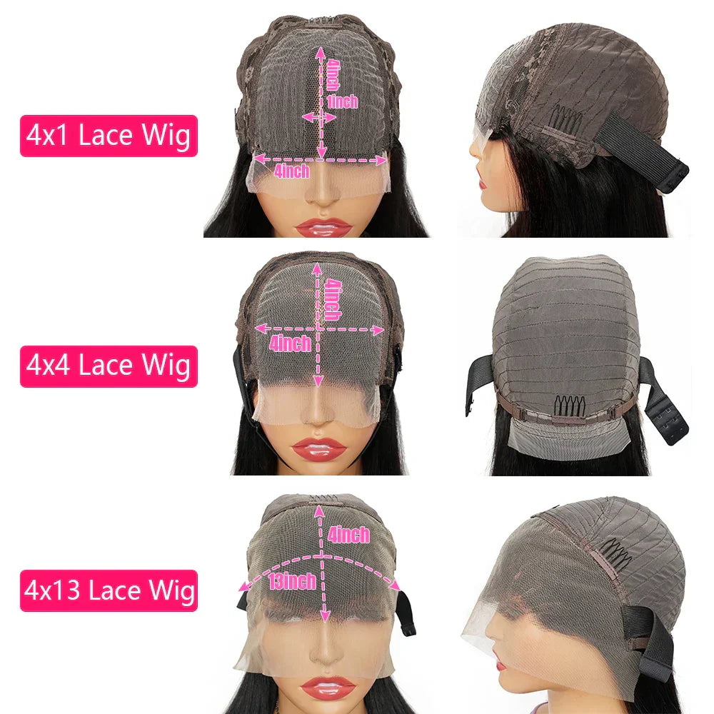 Bone Straight Lace Front Wig Indian