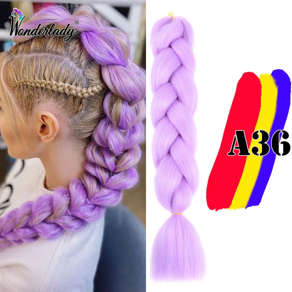 Wonderlady Color Long Colored Braiding Hair Jumbo Braids