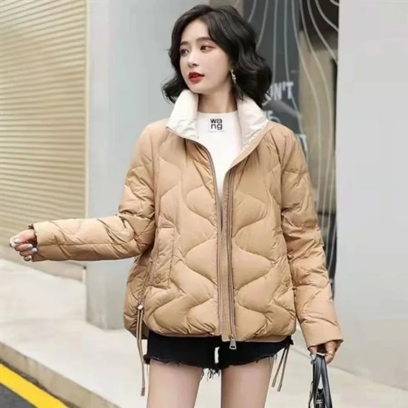 New Winter Down Cotton Women Short Parkas Jackets