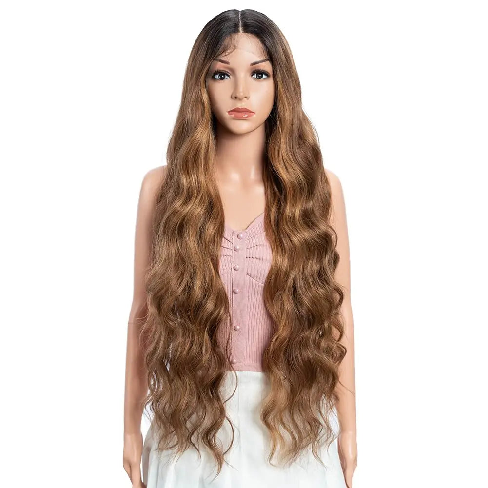 Lace Front Super Long Wavy Wig Middle