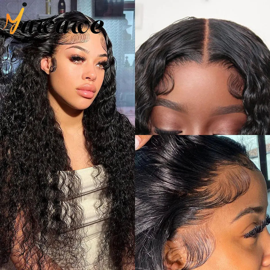 Yawawe Water Wave Xhd Lace Frontal Wigs Brazilian
