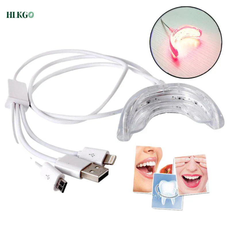 Pc Led White Light Teeth Whitening System Kit
