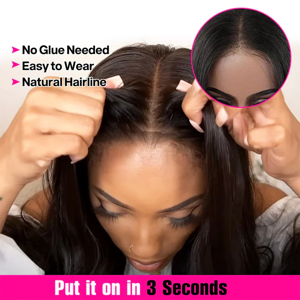 Wear And Go Glueless Wig Malaysian Straight X
