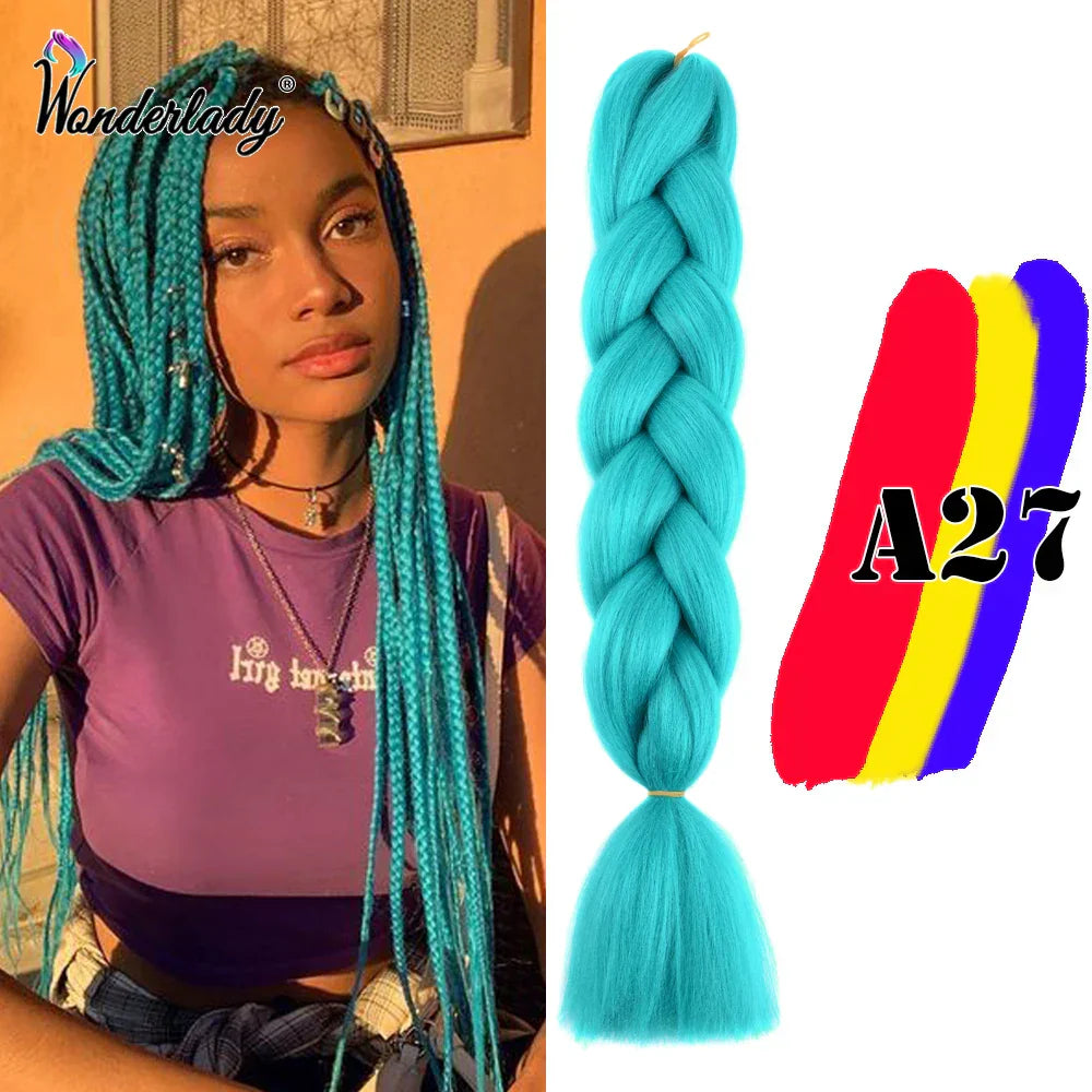 Wonderlady Color Long Colored Braiding Hair Jumbo Braids