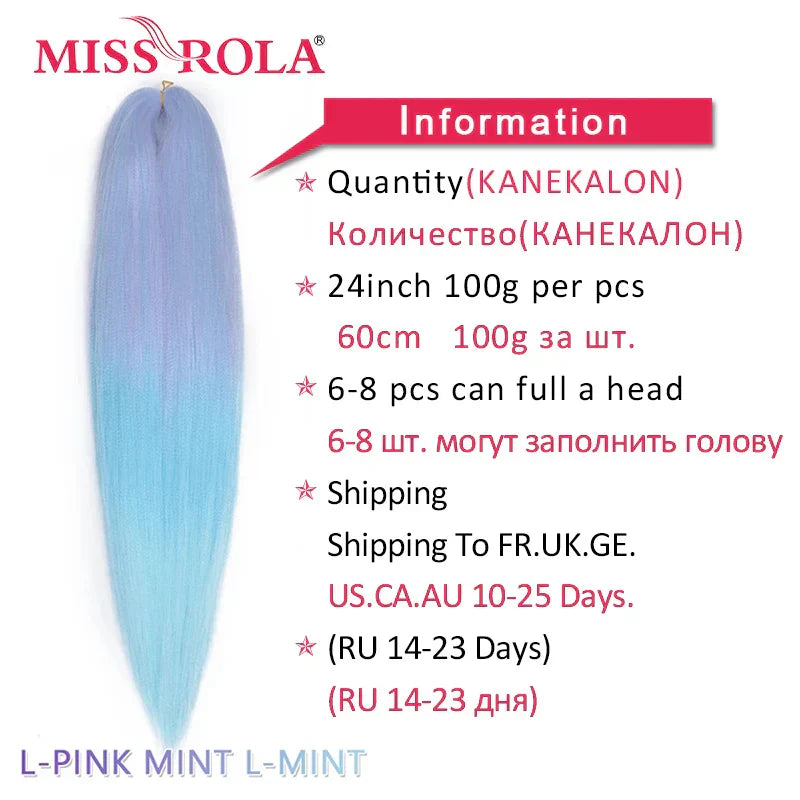 Miss Rola Synthetic Kanekalon Hair Jumbo Braids Inchesg