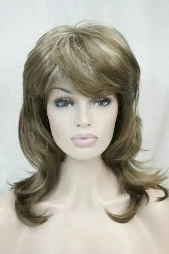 Women Wig Ladies Wig Natural Short Wine Red