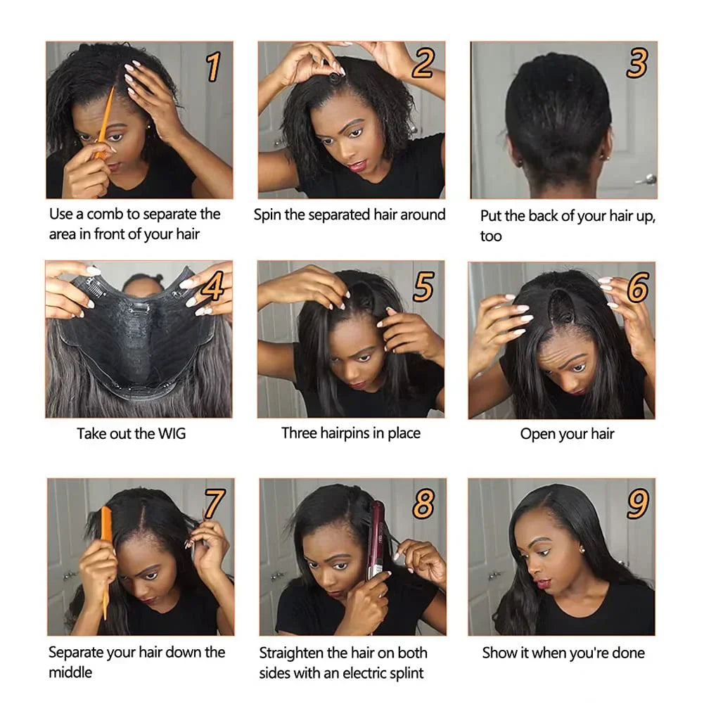 Part Bob Wig Left Side U Part