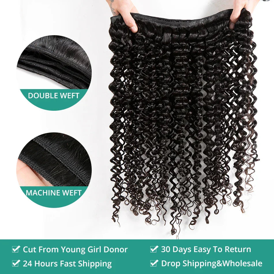 Melodie Loose Deep Wave Human Hair Bundles Curly