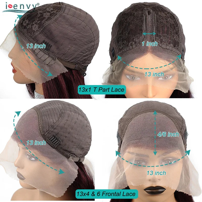 Burgundy Lace Front Wig Body Wave